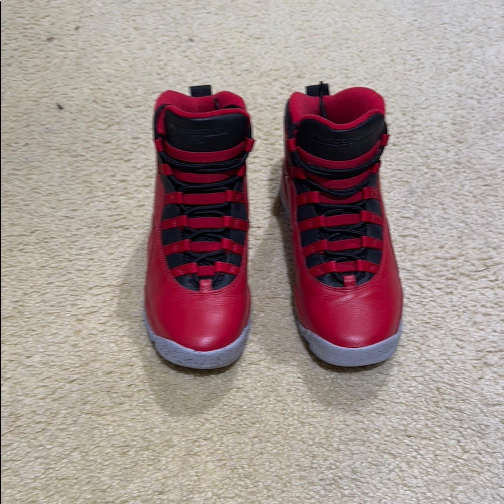 Jordan Red and Black High-Top Sneakers
